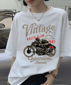 Áo thun Unisex Streetwear Vintage Racer Team