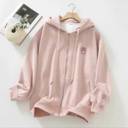 Áo khoác nỉ nam nữ form rộng Aby Bear